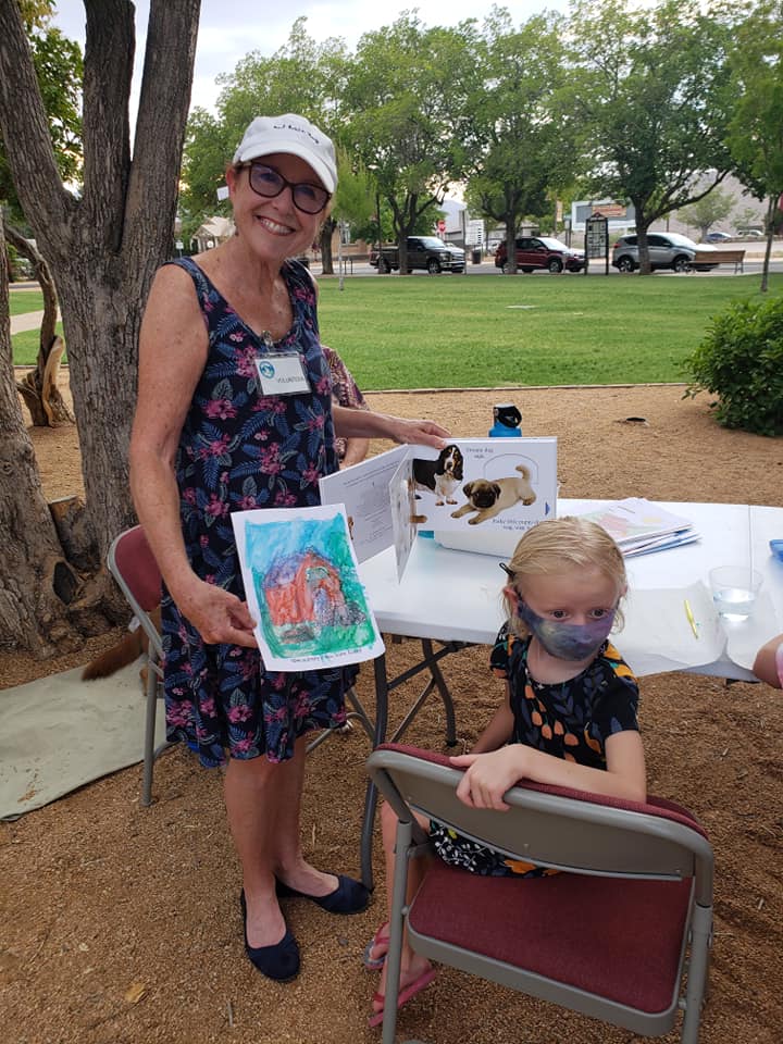 VVHS Volunteer at LIbrary Night